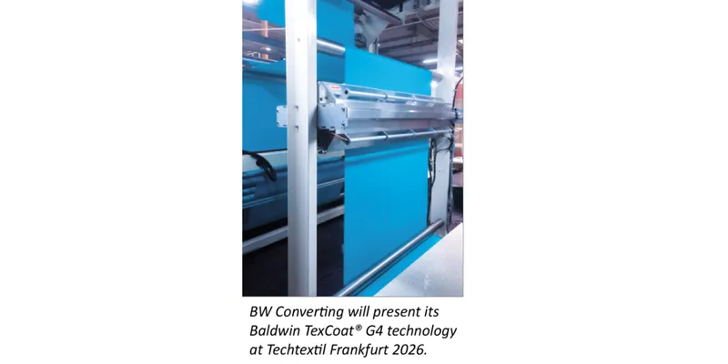 BW Converting to Showcase Baldwin TexCoat G4 at Techtextil Frankfurt 2026
